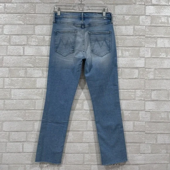 MOTHER THE MID RISE DAZZLER ANKLE FRAY KEANS - Hopeless Romantic - Sz-28 - Picture 5 of 12